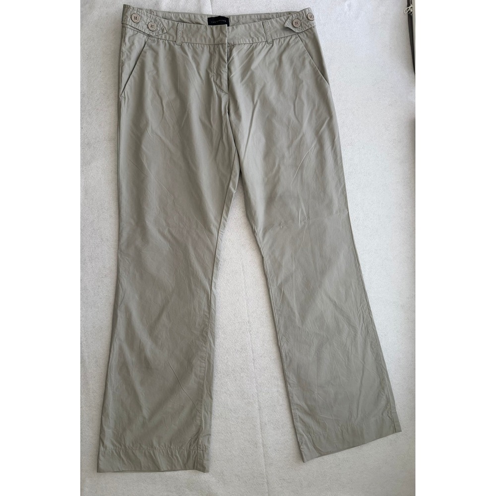 The Limited Drew Fit Khaki Tan Cotton Blend Dress Pants Trousers Womens Size 10
